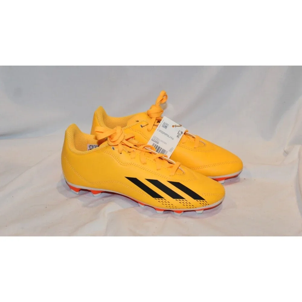 Adidas X Speedportal FG Soccer Cleats Youth 3 Multi Athletic Sports ORANGE BLACK